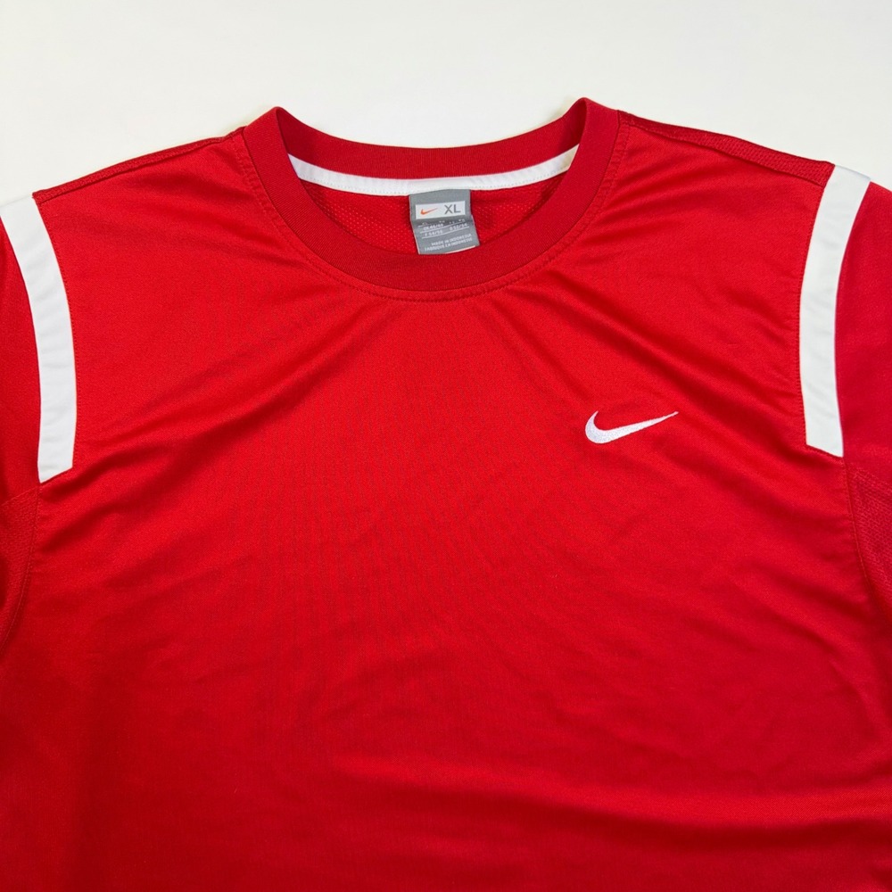 Nike FIT CTR360 Mens Soccer Training Jersey XL Red White Black 378447-611 - Picture 3 of 15